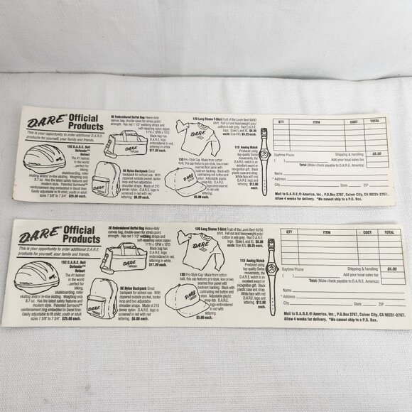 DARE Resist Drugs Bumper Sticker Advertising Vintage Style Proud Parent - Picture 2 of 2